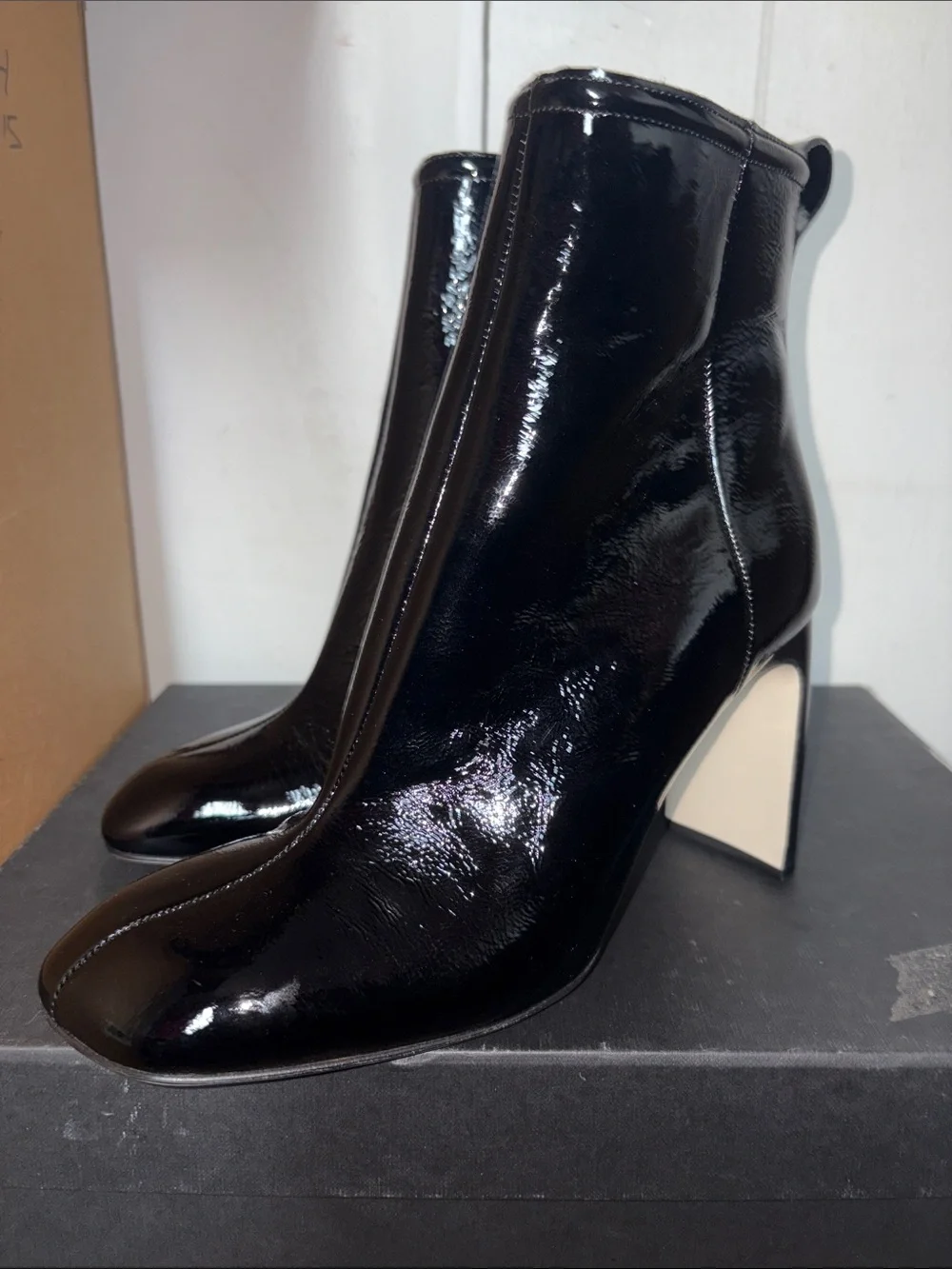 Women’s Rag & Bone Patent Ankle Boot with Block Heel size 39